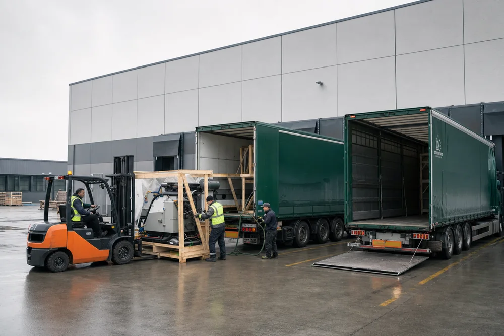 Maschinentransport am Lager